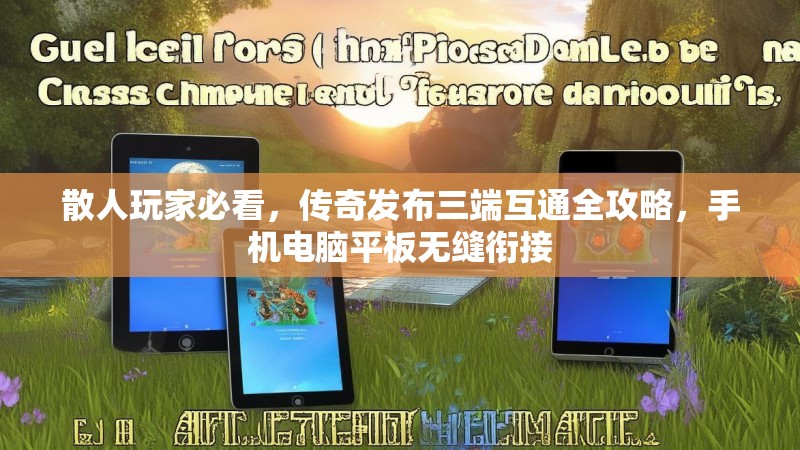 散人玩家必看，传奇发布三端互通全攻略，手机电脑平板无缝衔接