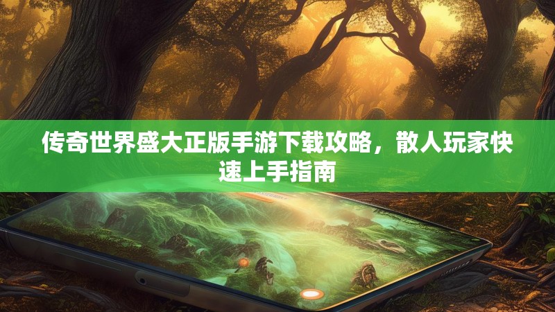 传奇世界盛大正版手游下载攻略，散人玩家快速上手指南