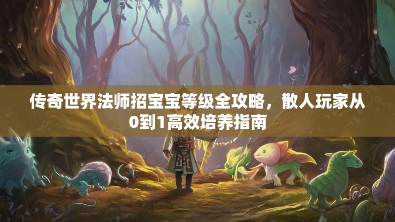 传奇世界法师招宝宝等级全攻略，散人玩家从0到1高效培养指南