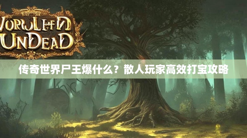 传奇世界尸王爆什么?散人玩家高效打宝攻略