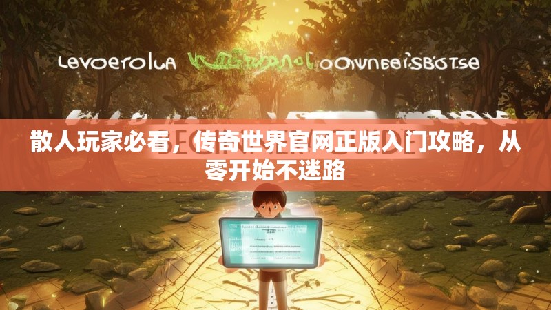 散人玩家必看，传奇世界官网正版入门攻略，从零开始不迷路