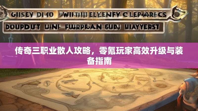 传奇三职业散人攻略,零氪玩家高效升级与装备指南