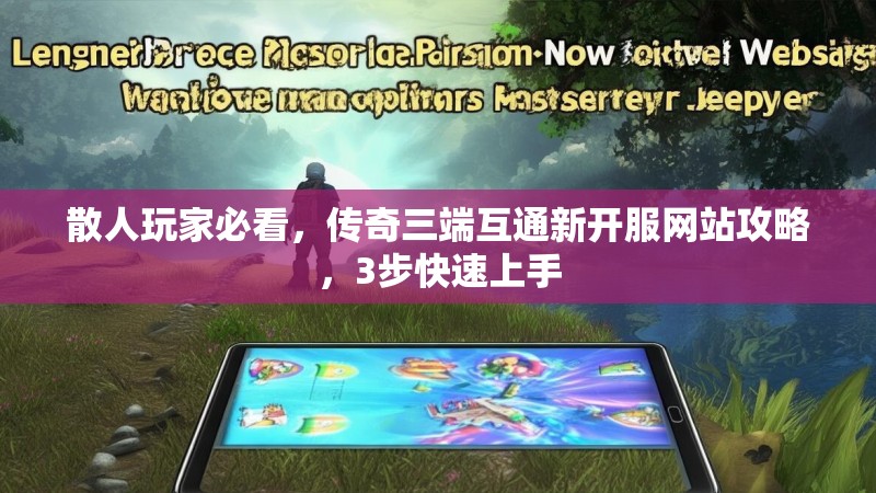 散人玩家必看，传奇三端互通新开服网站攻略，3步快速上手