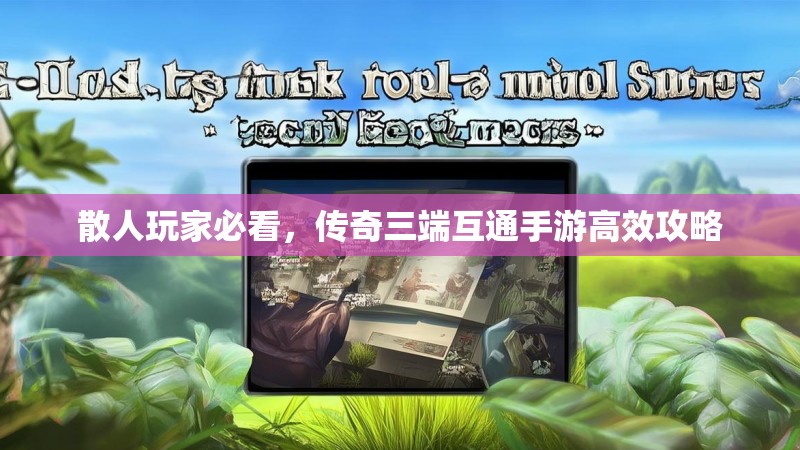 散人玩家必看，传奇三端互通手游高效攻略