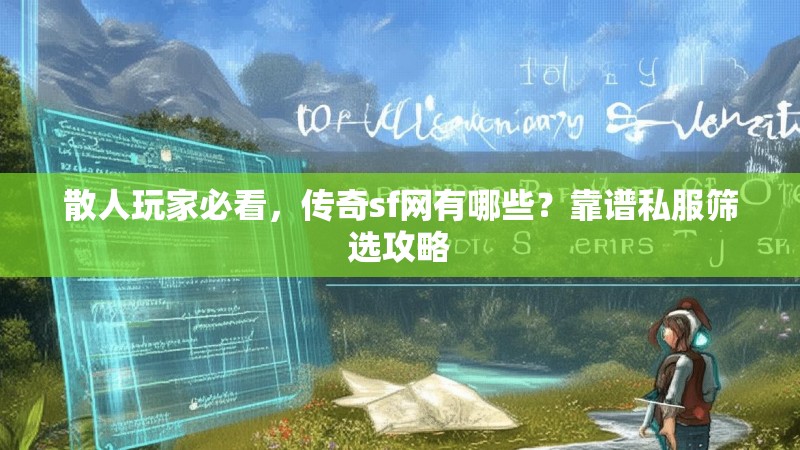 散人玩家必看,传奇sf网有哪些?靠谱私服筛选攻略