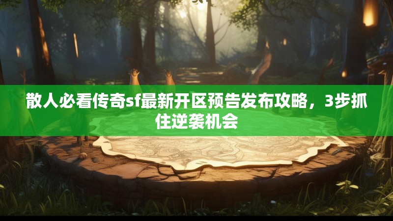 散人必看传奇sf最新开区预告发布攻略，3步抓住逆袭机会
