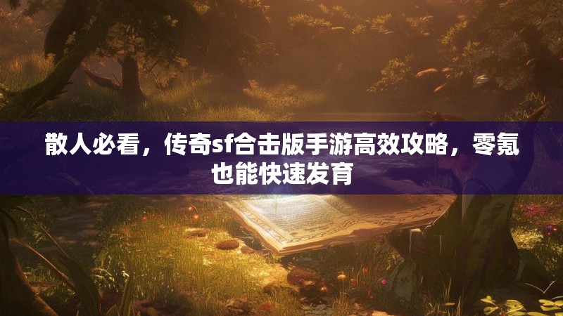 散人必看,传奇sf合击版手游高效攻略,零氪也能快速发育