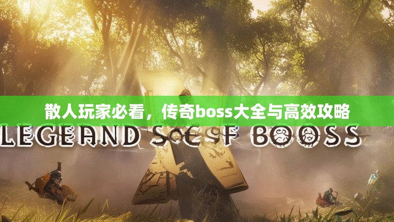 散人玩家必看，传奇boss大全与高效攻略