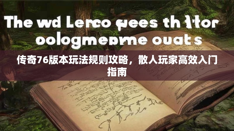传奇76版本玩法规则攻略，散人玩家高效入门指南