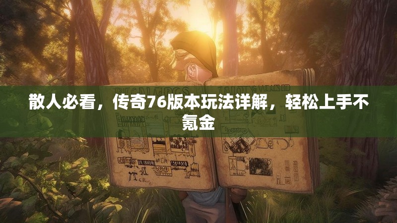 散人必看，传奇76版本玩法详解，轻松上手不氪金