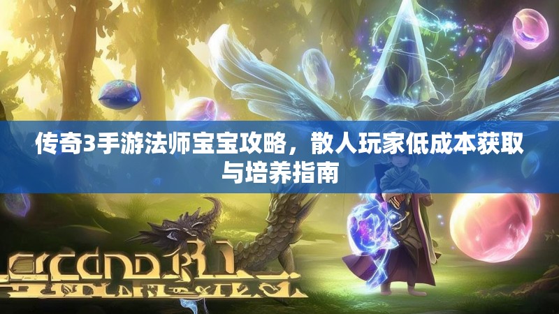 传奇3手游法师宝宝攻略，散人玩家低成本获取与培养指南