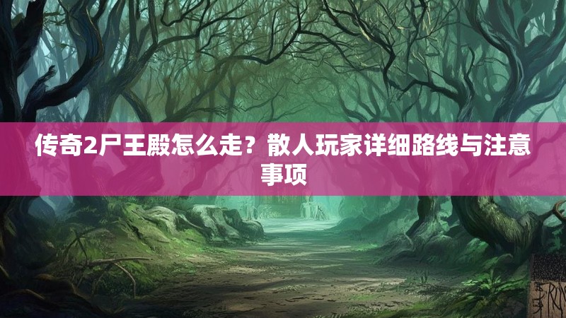 传奇2尸王殿怎么走？散人玩家详细路线与注意事项
