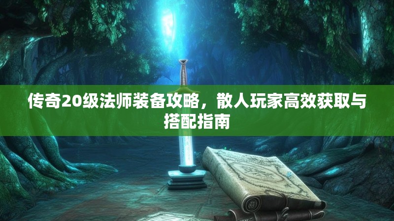 传奇20级法师装备攻略，散人玩家高效获取与搭配指南