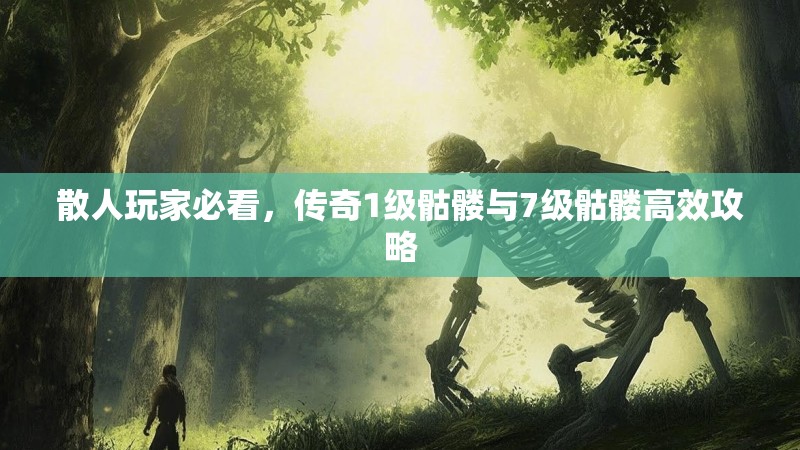 散人玩家必看，传奇1级骷髅与7级骷髅高效攻略