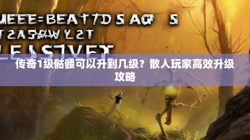 传奇1级骷髅可以升到几级？散人玩家高效升级攻略