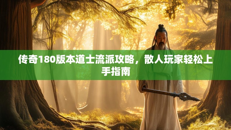 传奇180版本道士流派攻略，散人玩家轻松上手指南