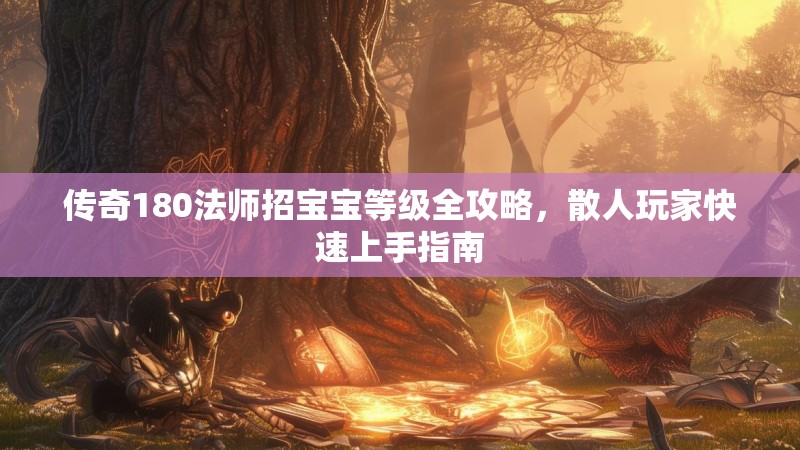 传奇180法师招宝宝等级全攻略，散人玩家快速上手指南