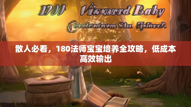 散人必看，180法师宝宝培养全攻略，低成本高效输出
