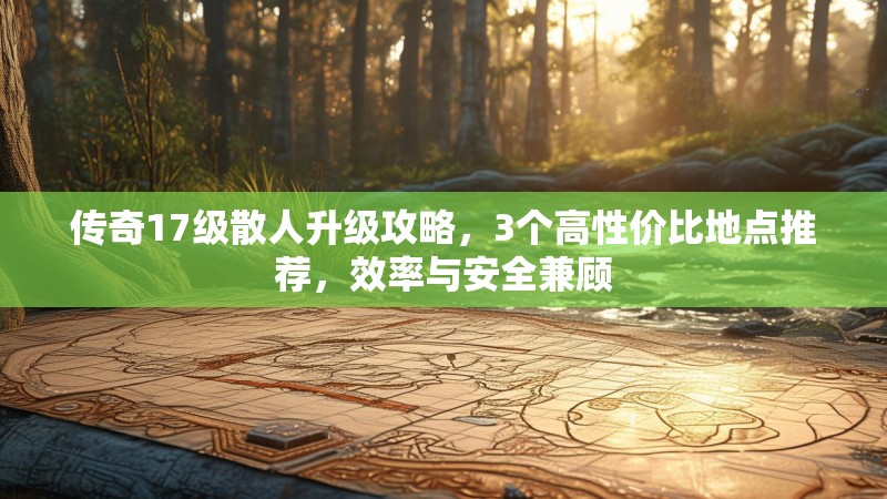 传奇17级散人升级攻略,3个高性价比地点推荐,效率与安全兼顾