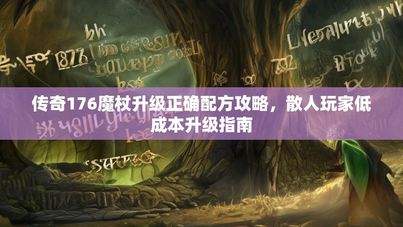 传奇176魔杖升级正确配方攻略，散人玩家低成本升级指南