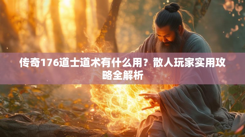 传奇176道士道术有什么用?散人玩家实用攻略全解析