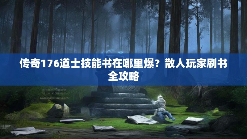 传奇176道士技能书在哪里爆？散人玩家刷书全攻略