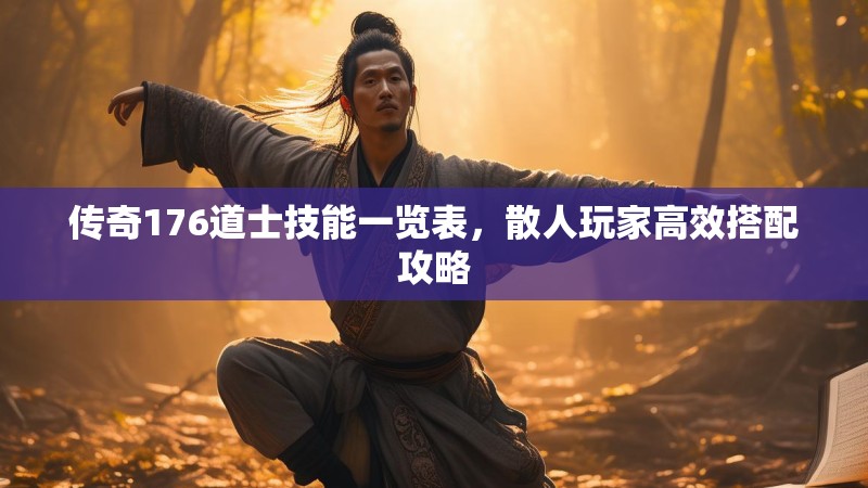 传奇176道士技能一览表，散人玩家高效搭配攻略