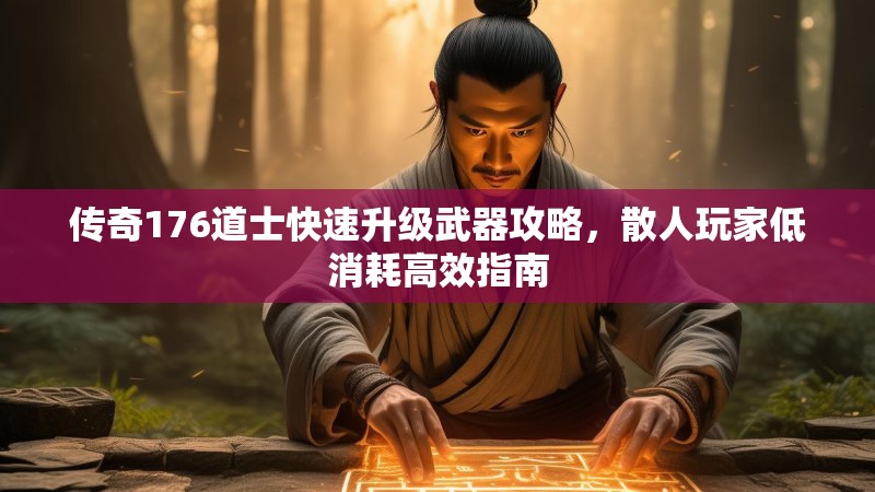 传奇176道士快速升级武器攻略，散人玩家低消耗高效指南