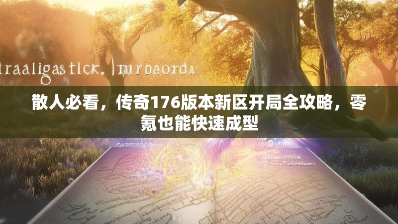 散人必看，传奇176版本新区开局全攻略，零氪也能快速成型