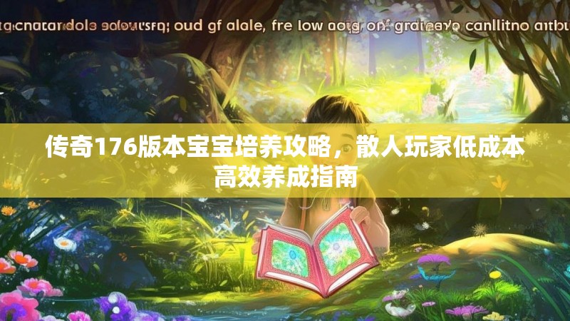传奇176版本宝宝培养攻略,散人玩家低成本高效养成指南