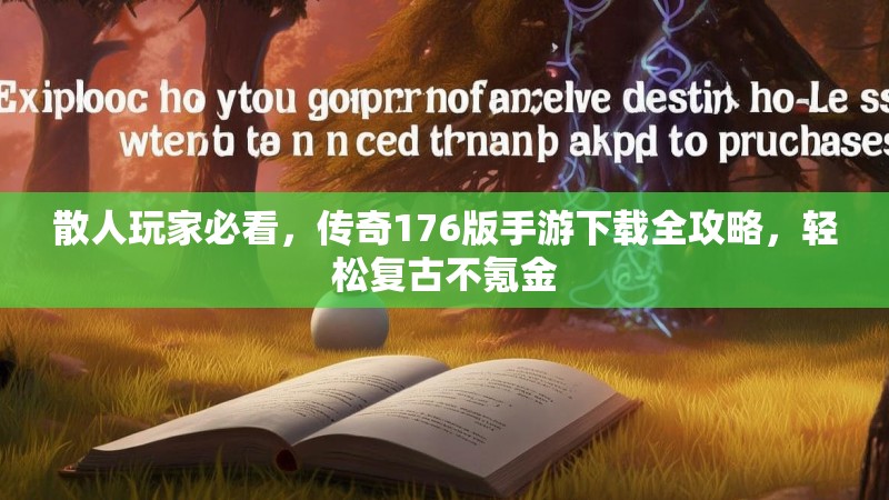 散人玩家必看,传奇176版手游下载全攻略,轻松复古不氪金