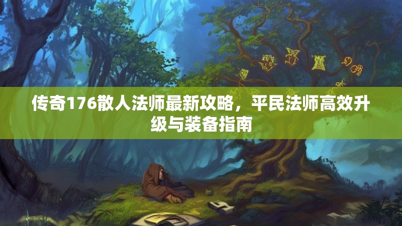 传奇176散人法师最新攻略，平民法师高效升级与装备指南