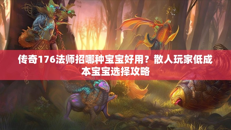 传奇176法师招哪种宝宝好用？散人玩家低成本宝宝选择攻略