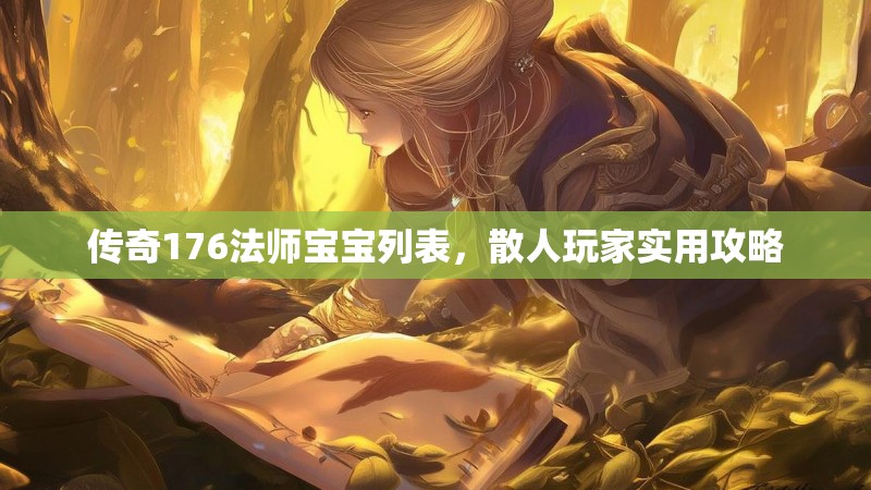 传奇176法师宝宝列表，散人玩家实用攻略