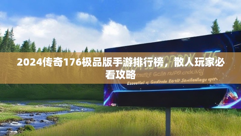2024传奇176极品版手游排行榜，散人玩家必看攻略