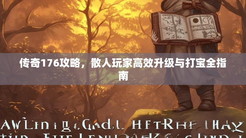 传奇176攻略,散人玩家高效升级与打宝全指南