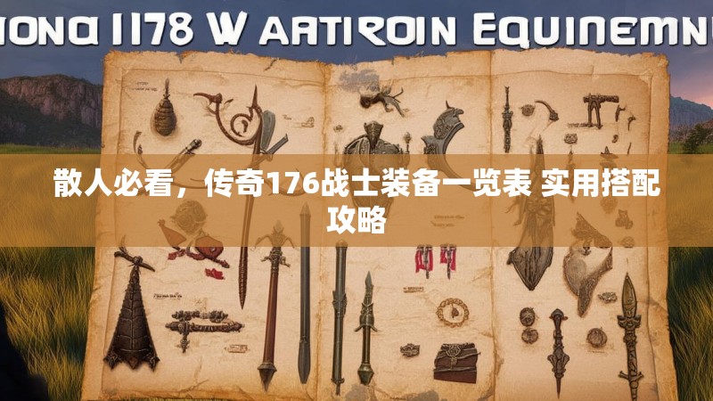 散人必看，传奇176战士装备一览表 实用搭配攻略