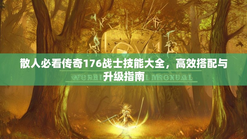散人必看传奇176战士技能大全,高效搭配与升级指南