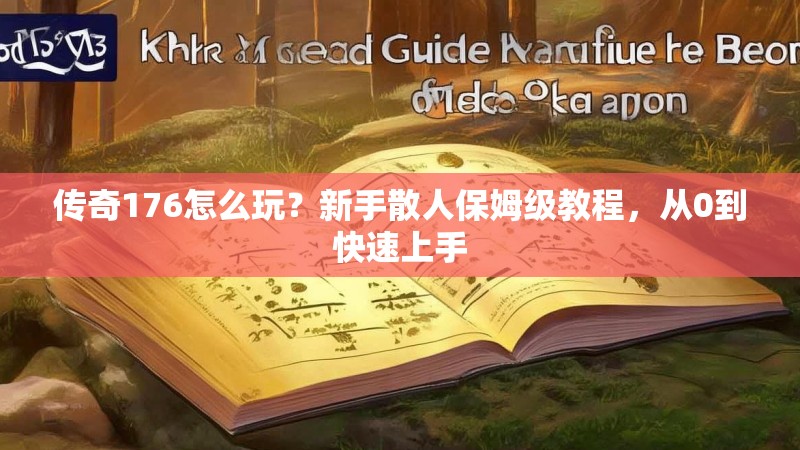 传奇176怎么玩？新手散人保姆级教程，从0到快速上手