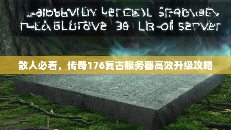 散人必看，传奇176复古服务器高效升级攻略