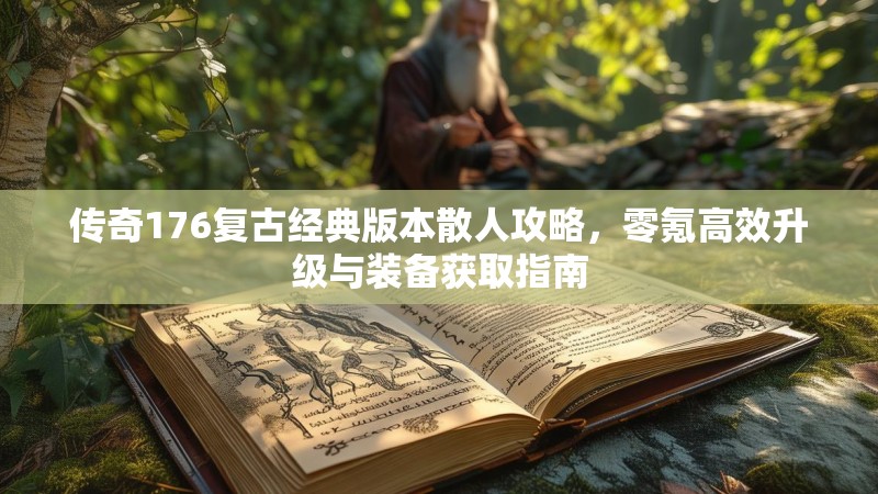 传奇176复古经典版本散人攻略，零氪高效升级与装备获取指南