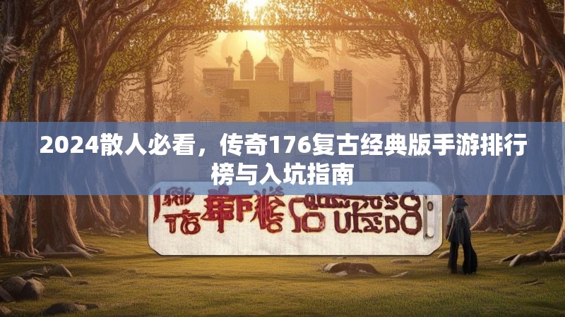 2024散人必看，传奇176复古经典版手游排行榜与入坑指南