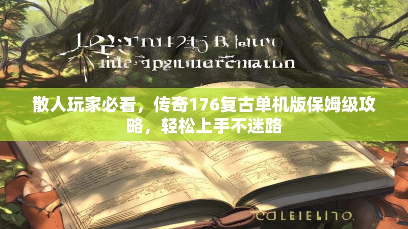 散人玩家必看，传奇176复古单机版保姆级攻略，轻松上手不迷路