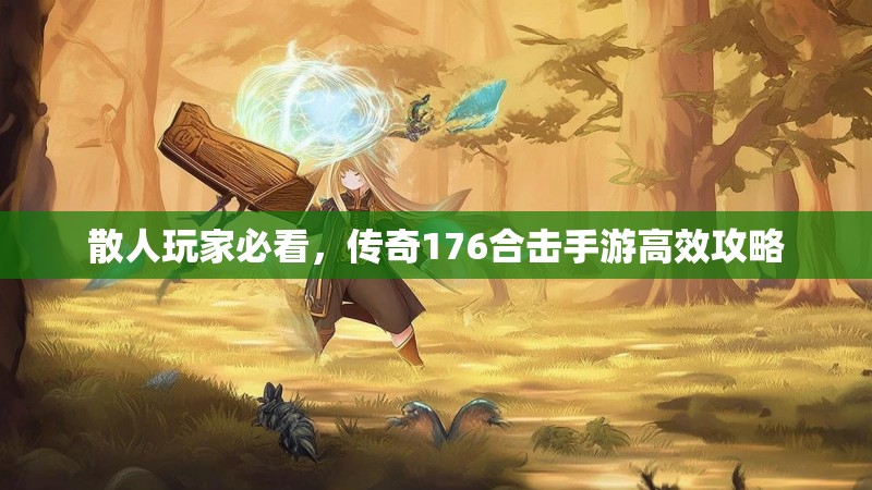 散人玩家必看，传奇176合击手游高效攻略