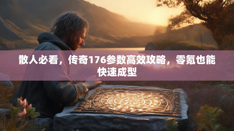散人必看，传奇176参数高效攻略，零氪也能快速成型