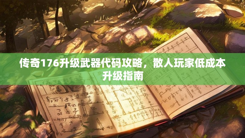 传奇176升级武器代码攻略，散人玩家低成本升级指南