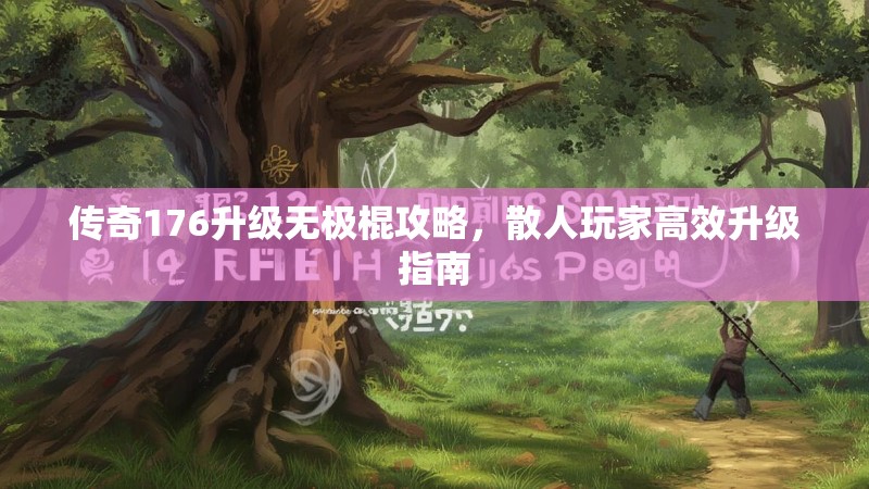 传奇176升级无极棍攻略,散人玩家高效升级指南