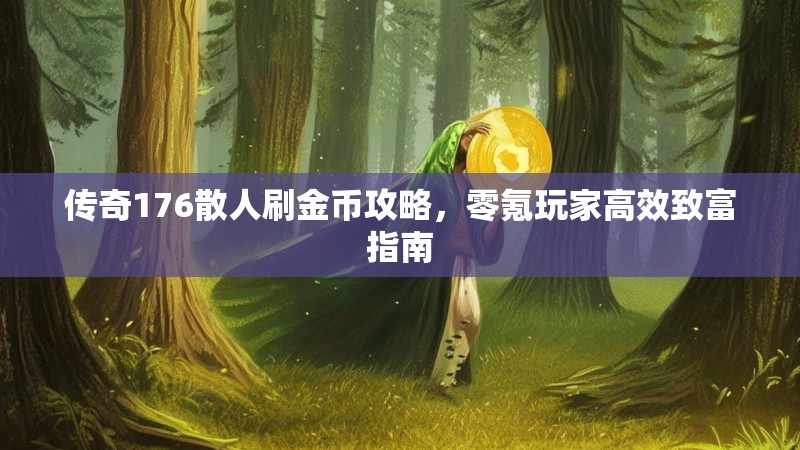 传奇176散人刷金币攻略，零氪玩家高效致富指南
