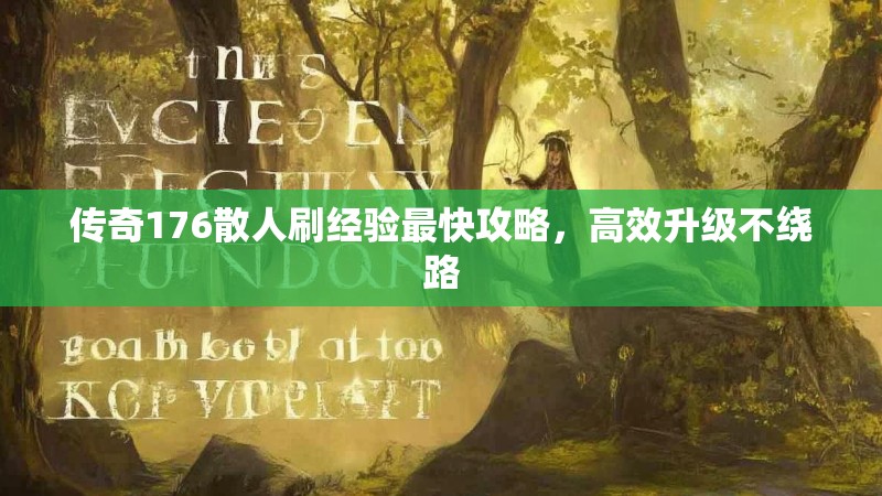 传奇176散人刷经验最快攻略,高效升级不绕路