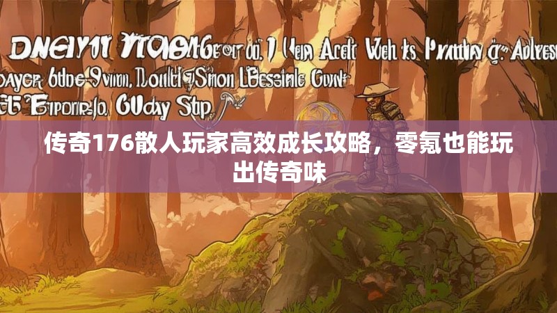 传奇176散人玩家高效成长攻略，零氪也能玩出传奇味